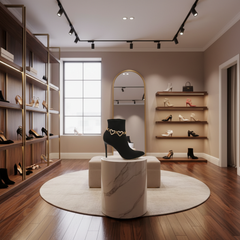 Brand New Women Gold Metal Boot Chain Bracelet Shoe Anklet Double Heart Love Charm 2PCS BC91