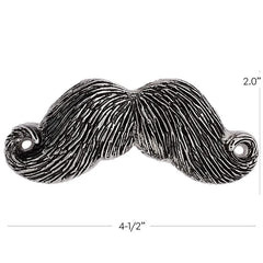 NEW Men Women Silver Metal Fashion Belt Buckle Big Mustache Shape Handlebar Casual Look