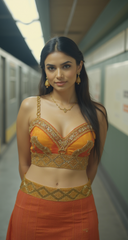 Women Tie Fashion Belt Yellow Gold Beads Wrap Around Hip High Waist Adjustable Size Band M L