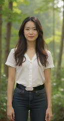 Women Black Stretch Waistband Fashion Belt with Gold Oval Bling Buckle S M