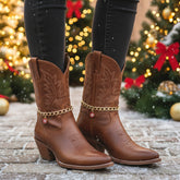 Brand New Women 2PCS Gold Boot Chain Bracelet Snowflake Ornament Charm Shoe Anklet A PAIR BC51