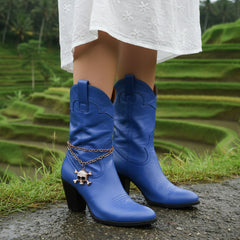 Brand New Women Bronze Rose Gold Color Metal Boot Chain Bracelet Shoe Anklet Bling Skull Charm SET BC163