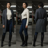 Brand New Women Black Skinny Elastic Waistband Fashion Belt Gold Metal Bling Bow Ribbon Buckle Size S M - WB9