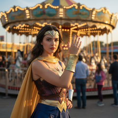 Women Gold Long Metal Wide Cuff Bracelet Celebrity Style Wonder One Size