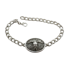 Brand New Women Silver Metal Boot Chain Bracelet Shoe Anklet Bling Long Horns Bull Charm SET BC179