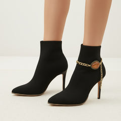 Brand New Women Gold Metal Boot Chain Bracelets SET Shoe Anklet Brown Water Drop Big Bead Charm 2PCS BC995