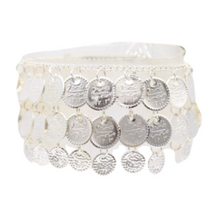 Brand New Women Silver Metal Boot Chain Bracelet Shoe Anklet Ethnic Multi Coin Charm SET BC280