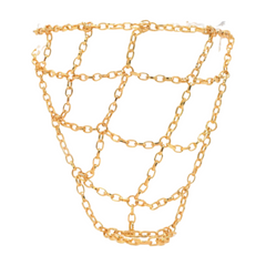 Brand New Women Gold Metal Boot Chain Bracelet Shoe Anklet Triangle Web Net Charm SET BC228