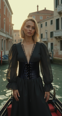 Cool Women Wide Black Color Corset Fashion Belt Faux Crocodile Stamped Leather (Size M L)