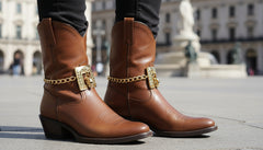 Brand New Women 2PCS Gold Metal Boot Chain Bracelet Shoe Anklet Skeleton Skull Charm Set Fashion Jewelry - A PAIR BC42