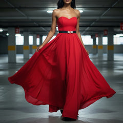 Brand New Women Black Skinny Elastic Waistband Fashion Belt Gold Metal Bling Bow Ribbon Buckle Size S M - WB9