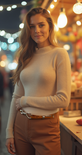 New Cool Women Orange Skinny Braided Waistband Fashion Belt M