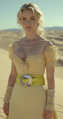 Fashion Women Bright Green Apple Stretch Belt Elastic Wide Silver Metal Oval Buckle Size M L