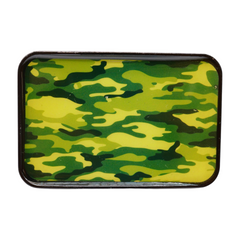 Army Green Camouflage Black Metal Belt Buckle