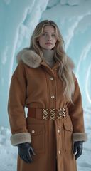 Cool Women Brown Stretch Band Beautiful Holiday Fashion Belt Gold Metal XX Charms S M