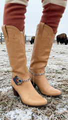 Brand New New Women Silver Metal Boot Chain Bracelet Shoe Ethnic Charm Vintage Anklet PAIR BC84