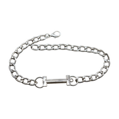 Brand New Women 2PCS Silver Metal Boot Chain Bracelet Shoe Anklet H Charm Set Fashion Jewelry - A PAIR BC29