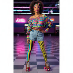 Brand New Women Brown Elastic Waistband Unique Fine Fashion Belt Bling CC Metal Buckle S M