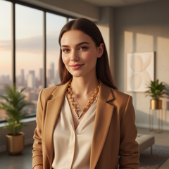 Fashion Necklace Gold Metal Chain Links Silver Triangle Pendant Geometric Shapes