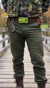 NEW Army Green Camouflage Black Metal Belt Buckle