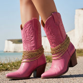 Brand New Women Antique Gold Metal Boot Chain Bracelet Shoe Anklet Multi Wave Strands Charm SET BC162