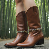 Brand New Women Gold + Silver Metal Boot Chain twisted Links Bracelet Shoe Anklet Charm SET BC161