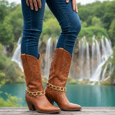 Brand New Women Gold Metal Boot Chain Thick Textured Links Bracelet Shoe Anklet Bold Charm SET BC148