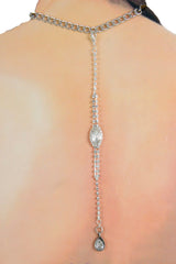 Unique Silver-Tone Rhinestone Back Jewelry Gift Handmade in USA Women WN81