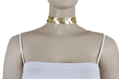 Brand New Women Gold Laurel Vine Choker Necklace Greek Roman Style Costume Jewelry - WN33