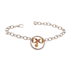 Brand New Women Silver Metal Boot Chain Bracelet Shoe Anklet Gold Bow Infinity Ball Charm SET BC257