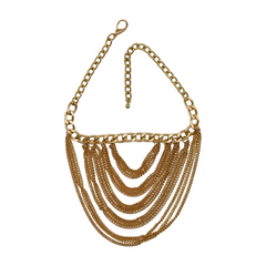 Women Gold Metal Chain Boot Bracelet Shoe Multi Strand Charm Anklet