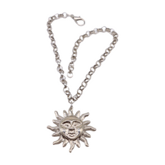 New Women Silver Metal Chain Boot Bracelet Shoe Sun Charm