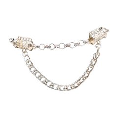 Brand New Women Silver Metal Boot Chain 2 PCS Bracelets Shoe Ethnic Charm Wave Pair Hand Made BC999