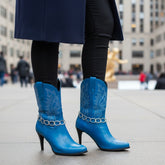 Brand New Women Silver Metal Boot Chain Bracelet Shoe Anklet Thick Links Charm SET BC304