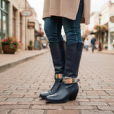 Brand New Women Silver Metal Hardware Boot Chain Bracelet Shoe Anklet Clear Metallic Band Strap + Western Buckle Charm SET BC299