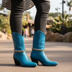 Brand New Women Silver Metal Boot Chain Bracelet Shoe Anklet Gold Mesh Bling Charm SET BC194