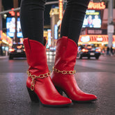 Brand New Women Gold Metal Boot Chain Bracelet Shoe Anklet Thick Oval Links Charm SET BC187