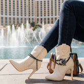 Brand New Women Black Metal Boot Chain Bracelet Shoe Anklet Bling Scorpion Charm SET BC188