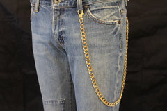 New Men Gold Wallet Chain 25" Metal Fashion Jewelry KeyChain Biker Strong Big Links