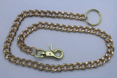 New Men Gold Wallet Chain 25" Metal Fashion Jewelry KeyChain Biker Strong Big Links