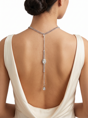 Unique Silver-Tone Rhinestone Back Jewelry Gift Handmade in USA Women WN81