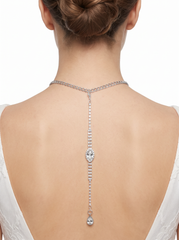 Unique Silver-Tone Rhinestone Back Jewelry Gift Handmade in USA Women WN81