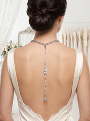 Unique Silver-Tone Rhinestone Back Jewelry Gift Handmade in USA Women WN81