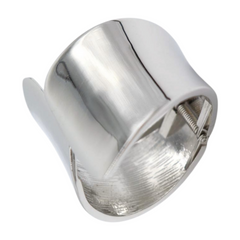 New Women Silver Metal Wrist Cuff Bracelet Fashion Jewelry Accessory