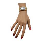 New Women Gold Metal Chain Bracelet Multi Strands Silver Bead Charm