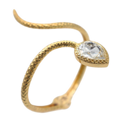 New Women Gold Metal Wrist Upper Arm Cuff Bracelet Wrap Around Snake Fashion Jewelry
