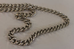 New Men Necklace Silver Metal Classic Chain Links Long Fashion Heavy Hip Hop Unisex