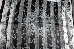 Crown Women Black White Square Tie Scarf Wrap Fabric Soft Dressy Anchor Nautical