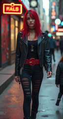 Women Leopard Belt Fashion Cheetah Elastic Red Black Animal Print Panther XS S M