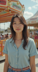 Women Narrow Artsy Belt Elastic Coral White Beads Waistband Art Deco Look S M